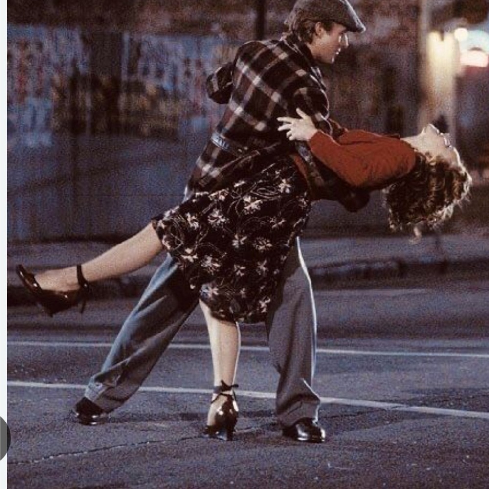 The Notebook Vintage 40’s burgundy wedge heels
